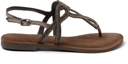 Luus Dames Sandalen Leer Zwart