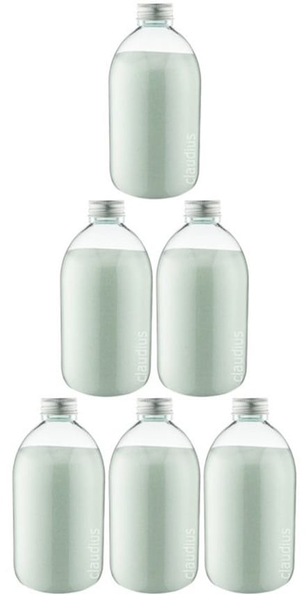 Scrubzout Eucalyptus - 650 gram - Fles met aluminium dop - set van 6 stuks - Hydraterende Lichaamsscrub
