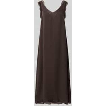 relaxed fit midi-jurk van puur lyocell