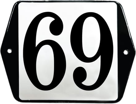 Emaille huisummer model oor - 69