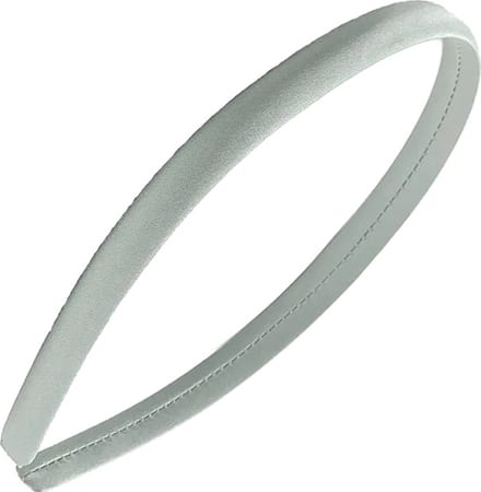Fako Fashion - Diadeem - Satijn - 10mm - Zilvergrijs
