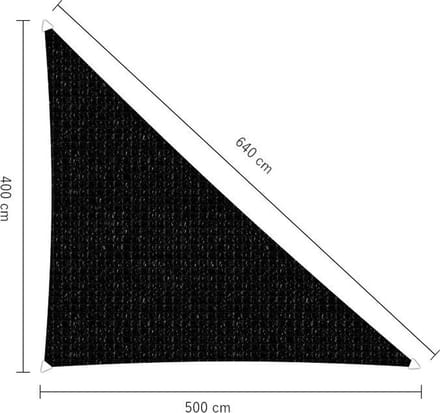 Sunfighters 90 graden Driehoek 4x5x6,4 Zwart
