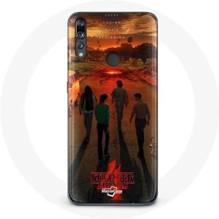 Coque pour Huawei P30 Lite Stranger Things Saison 4 Affiche Art Equipages de la Nouvelle Théorie