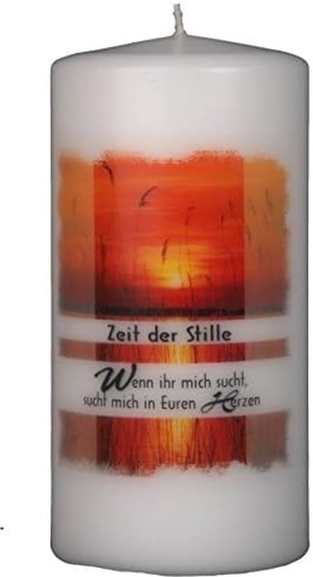 Herdenkingskaars - Troostkaars - Sfeervol Moment - Warme Gloed - 8x8x20cm - Wit