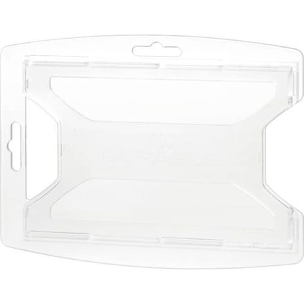 DURABLE ID-kaarthouder voor 1 kaart, gemaakt van 70 % gerecycled polypropyleen.