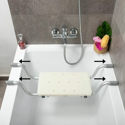 Antislip Badstoel 2-in-1 Seburett InnovaGoods wit