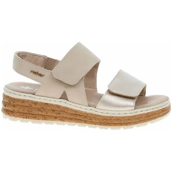 Rieker Sandalen beige Textiel - Dames - Maat 37