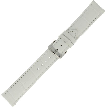 Morellato PMX017BOLLE IG Horlogebandje - Leer - Wit - 16 mm