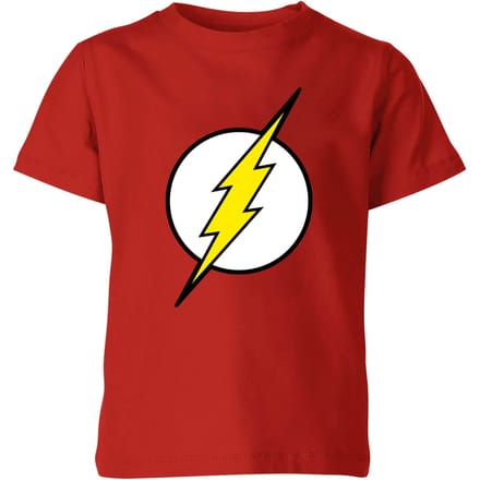 Justice League Flash Logo Kids' T-Shirt - Red - 110/116 (5-6 jaar)