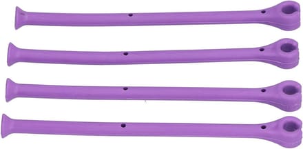 Wijnglashouder - Vaatwasser Accessoire - Veilig Wassen - Flexibele Siliconen - Set van 4 - Grijs