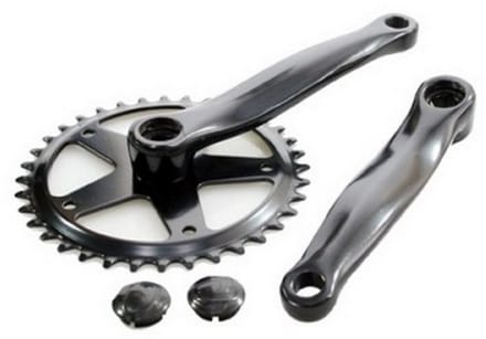 Kettingbladset 36T Vinty ST 1/8" - 152 mm crankarm - Zwart