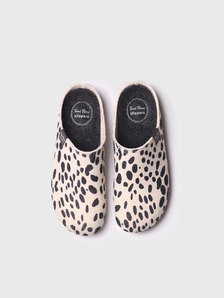 Viltslipper in klompvorm voor dames | MAUI-NM
