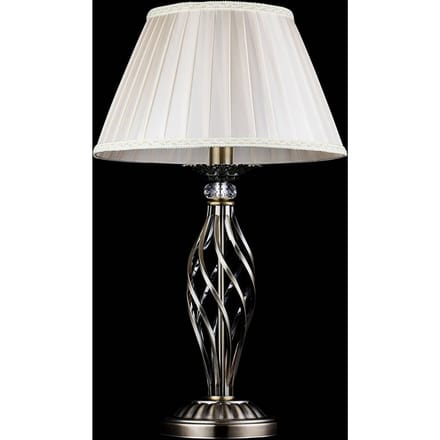 Maytoni Grace tafellamp 1-lamp messing/beige