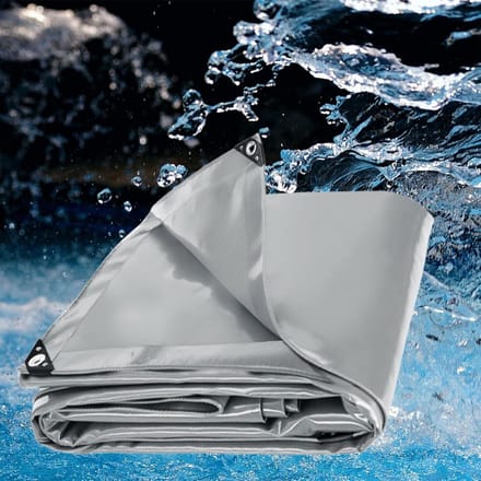 Zwaar Waterdicht Zeil PVC 3.5x4.5m - UV-bestendig en Scheurbestendig