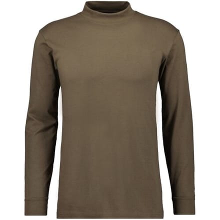 Ragman Long Sleeve Turtle T-Shirt Single Jersey Quality Mocca / male