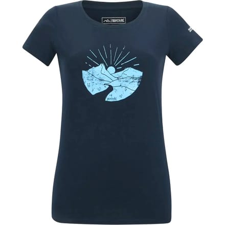 Dames T-shirt met korte mouwen en grafische print