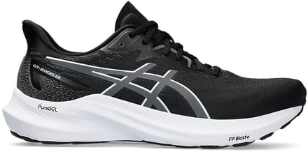 ASICS GT-2000 12 - Hardloopschoenen - Maat 48 - Black/Carrier Grey / Zwart Grijs - GT-2000 - Hardlopen - Heren Hardloopschoenen