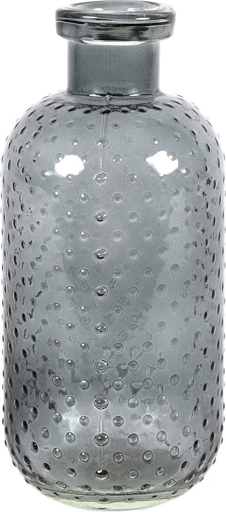 Countryfield Bloemenvaas Cactus Dots - donkergrijs transparant - glas - 11 x 24 cm
