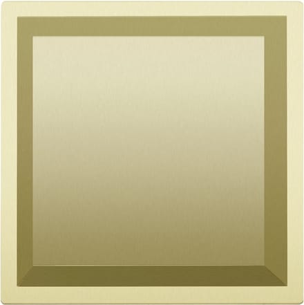 Mat goud RVS Inbouwnis 30x30x7cm - Inbouwnis badkamer en Douche