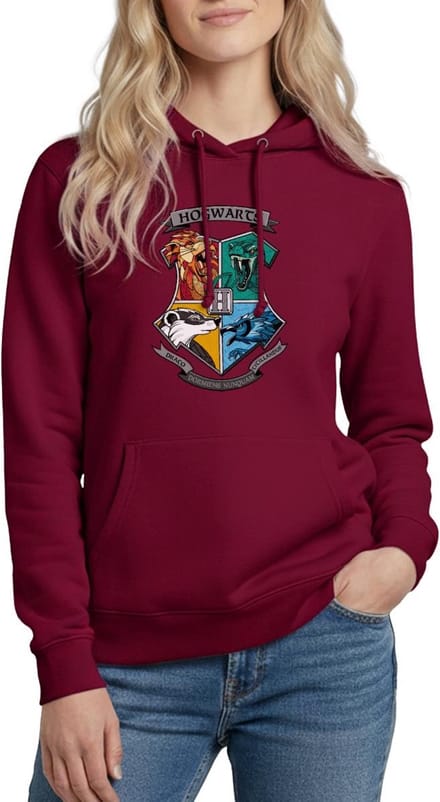 Harry Potter Hogwarts Logo Hoodie Dames