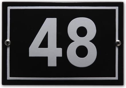 Huisnummer model Phil nr. 48