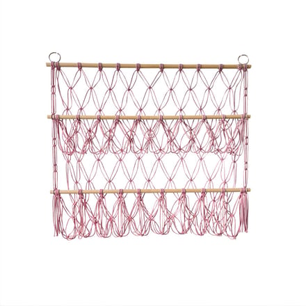 Knuffeldier Hangmat - Speelgoednet voor Kinderkamer - Roze