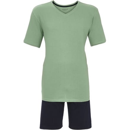 Ringella Katoenen heren shortama groen Groen man 60