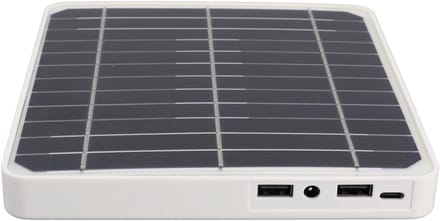 Zonnepaneel - Draagbaar Opladen - Buiten Activiteiten - 20W Efficiënt - 18 x 16.5 cm - Zwart