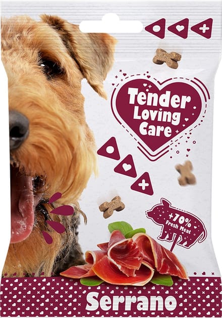 Duvoplus - Hondensnack - Aquarium - Tlc Soft Snack Serrano 100g - Display - 1st