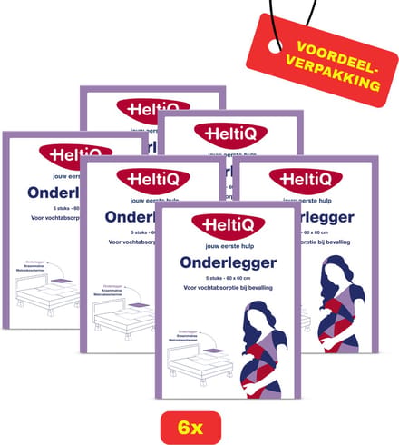 6x HeltiQ Onderlegger 5 stuks -Voordeelverpakking!