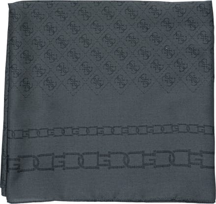 GUESS Sjaal Kefiah Scarf Coal Logo Antraciet