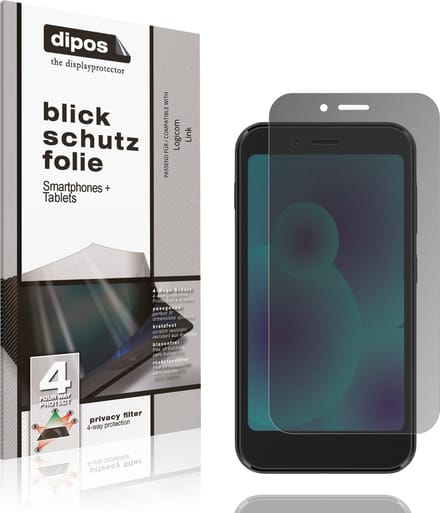 dipos – Matte Privacy Screenprotector geschikt voor Logicom Link | Anti-Spy Beschermfolie