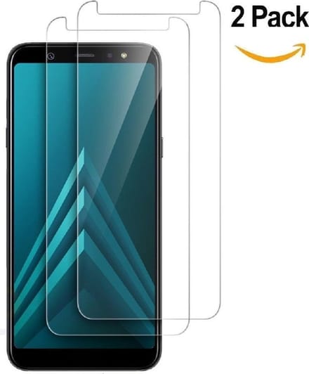 2 Stuks Pack Samsung Galaxy A6 (2018) Beschermglas Tempered glass / Screenprotector