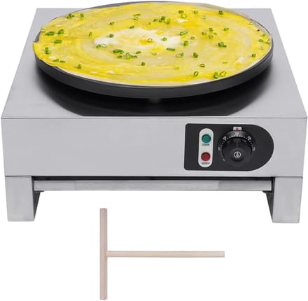 Core® Poffertjespan electrisch - Poffertjespan - Poffertjespannen - Zilver - ‎58cm x 53cm x 33cm