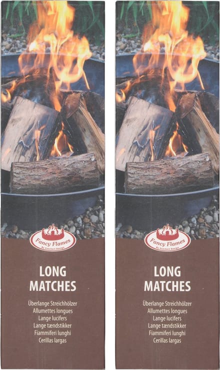 Fancy Flames BBQ/Barbecue lucifers - 90x - lange lucifers - 28 cm