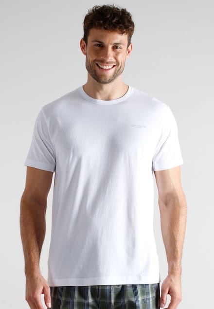 TOM TAILOR - Ohio - Heren Ondershirt met ronde hals - 3-pack - Wit
