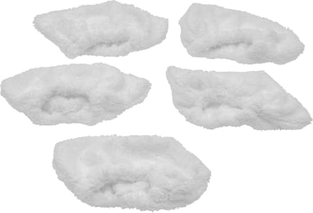 Wisdoekset Stoomreiniger - Microvezel Pads - Grondige Reiniging - Absorberend Gestructureerd Oppervlak - 5 Delig