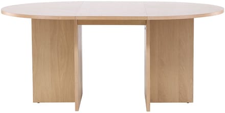 Strada eetkamertafel Ø120cm. Met uittrek whitewash.
