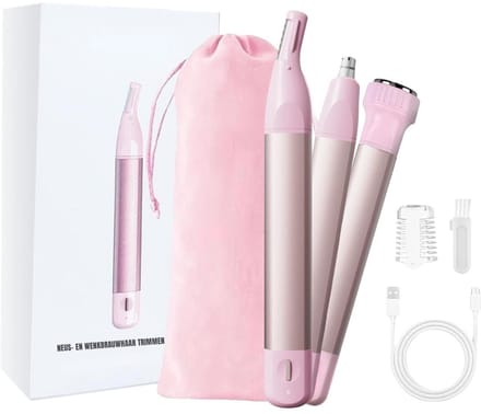 SCH® Neustrimmer Vrouwen - Neustrimmer - Roze - 15cm x 2cm x 2cm