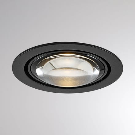 Molto Luce LED plafond inbouwlamp MAG MINI zwart Ø 10 cm CCT 18 V