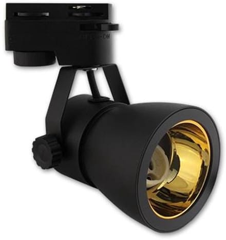 LED tracklight GU10 – draaibaar & kantelbaar – zwart met goud