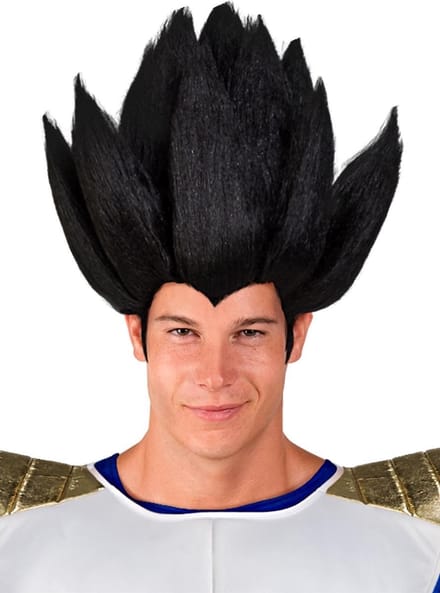 FUNIDELIA Vegeta pruik - Dragon Ball voor mannen - Zwart