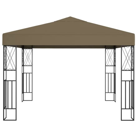 vidaXL - Prieel - 3x3 - m - stof - taupe