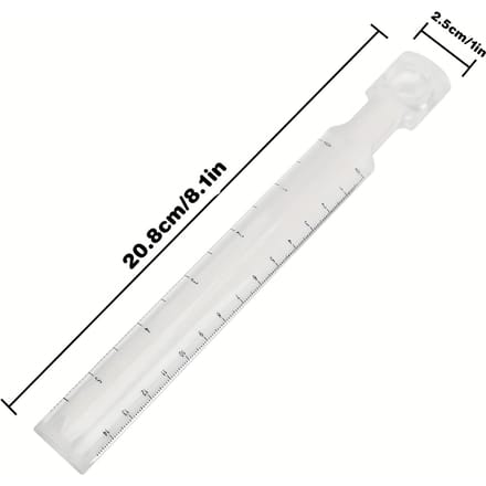 [Règle Transparente] Règle Loupe Transparente en Acrylique | pour Lire, Dessiner & Mesurer white