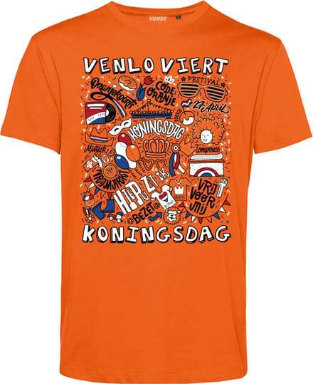 T-shirt Venlo Oranjekoorts | Oranje | maat L
