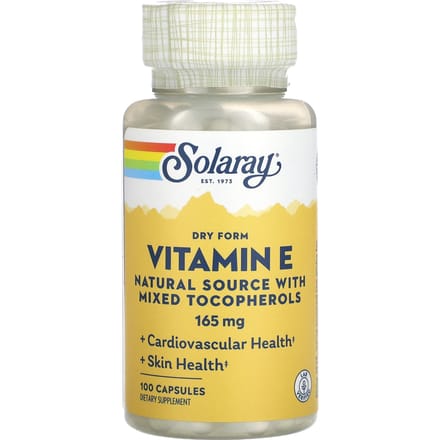 Vitamine E in droge vorm, 165 mg, 100 capsules