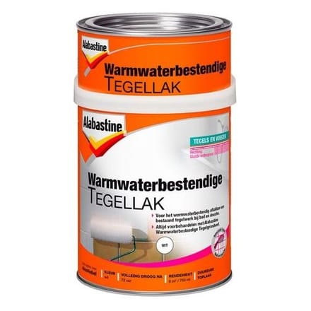 Alabastine Warmwaterbestendige Tegellak Wit 750ml