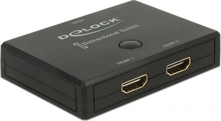 DeLOCK bi-directionele HDMI schakelaar 2 naar 1 / 1 naar 2 - versie 2.0 (4K 60Hz HDR)
