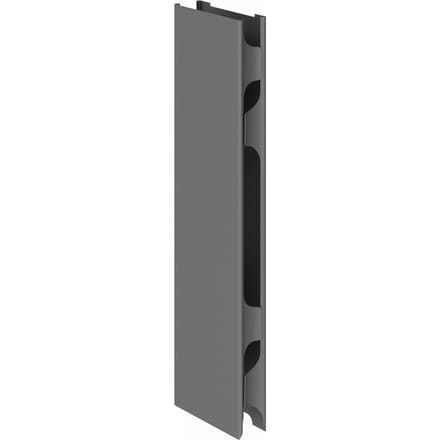 Zijpanelen Breno, voor bureaus Breno, verticale kabelgeleiding in de basis, 2 stuks, grafiet