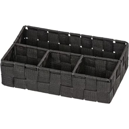 Wenko Organizer Adria 4-vaks 26x6,5x17cm Zwart